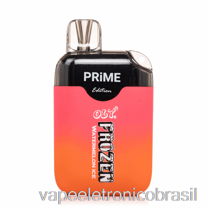 Vape Recarregável Oly Frozen Prime 6500 Descartável Melancia Gelo